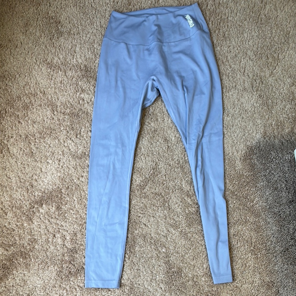 Light Blue High-Waisted Leggings